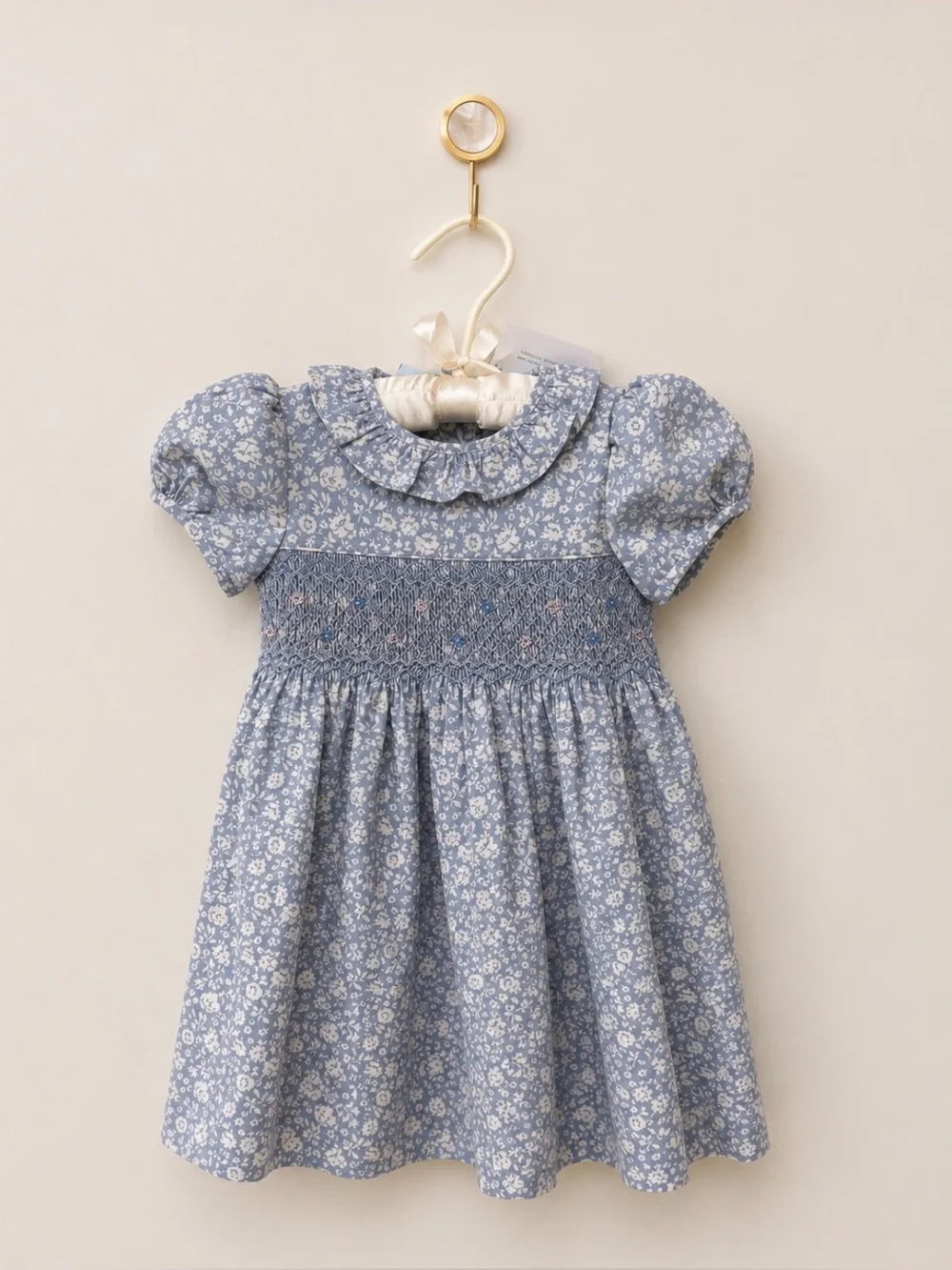 NWT Annafie London | Sophie Dress | Hand-Smocked Dress with Matching Headband